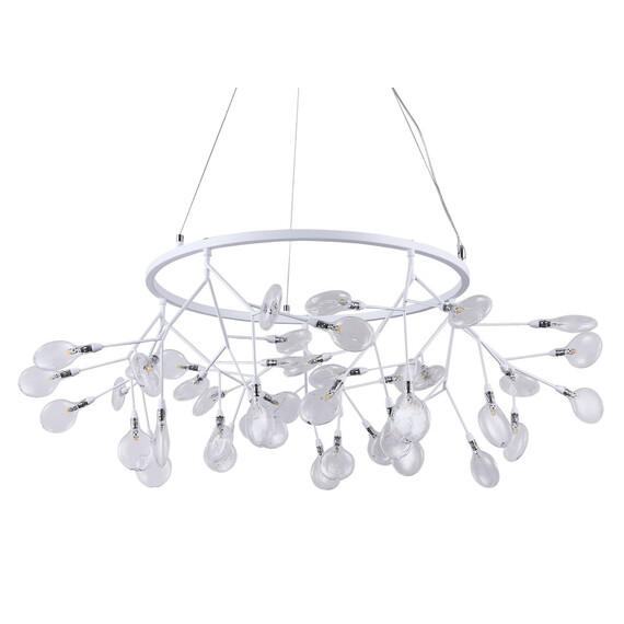 Подвесная светодиодная люстра Crystal Lux Evita SP45 D White/Transparent, фото , изображение 3